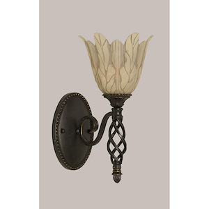Elegante - 1 Light Wall Sconce-13.5 Inches Tall and 7 Inches Wide - 432736