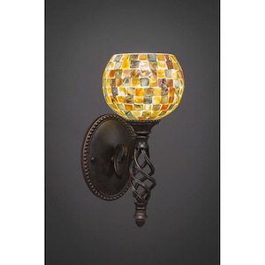 Elegante - 1 Light Wall Sconce-12.75 Inches Tall and 6 Inches Wide - 696887