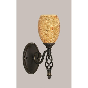 Elegante - 1 Light Wall Sconce-14.25 Inches Tall and 5 Inches Wide