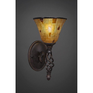 Elegante - 1 Light Wall Sconce-13.25 Inches Tall and 7 Inches Wide