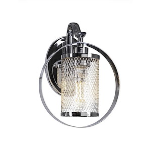 Infinity - 7W 1 LED Wall Sconce-10.5 Inches Tall and 8 Inches Wide