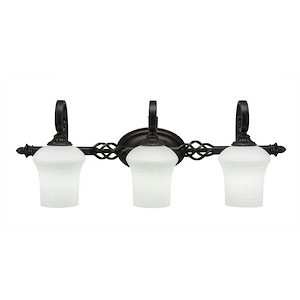 Elegante - 3 Light Bath Bar-10.75 Inches Tall and Inches Wide - 697044