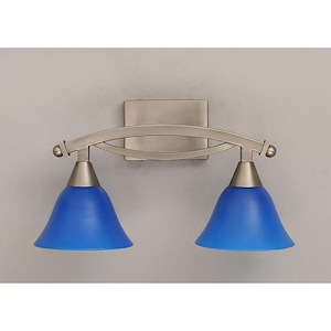 Bow - 2 Light Bath Bar-10 Inches Tall and 9.25 Inches Wide