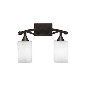 Bow - 2 Light Bath Bar-11.75 Inches Tall and 15.5 Inches Wide