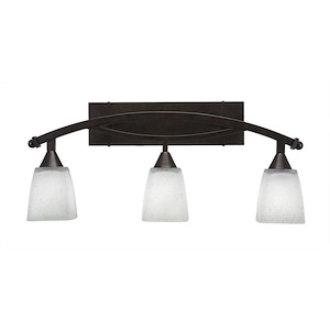 Bow - 3 Light Bath Bar-11.25 Inches Tall and Inches Wide
