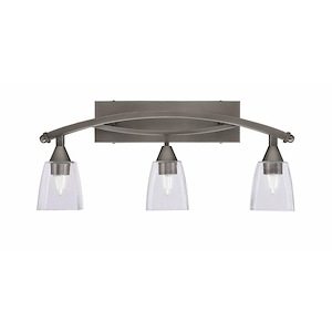 Bow - 3 Light Bath Bar-11.5 Inches Tall and 26.25 Inches Length