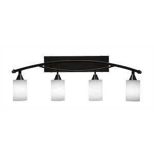 Bow - 4 Light Bath Bar-13 Inches Tall and Inches Wide