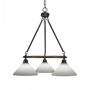 Blacksmith - 3 Light Chandelier-27.5 Inches Tall and 24.5 Inches Wide