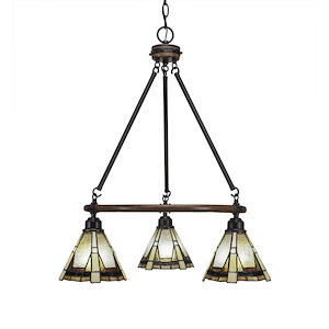 Blacksmith - 3 Light Chandelier-27 Inches Tall and 21.75 Inches Wide - 697179