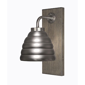Oxbridge - 1 Light Wall Sconce-12 Inches Tall and 6 Inches Wide Graphite - 1270555