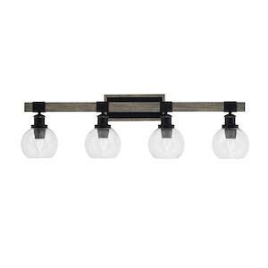 Tacoma - 4 Light Bath Bar-7 Inches Tall and 36.5 Inches Length