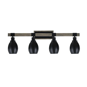 Tacoma - 4 Light Bath Bar-11 Inches Tall and 35.75 Inches Length