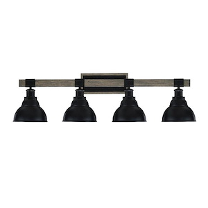 Tacoma - 4 Light Bath Bar-10 Inches Tall and 37.5 Inches Length