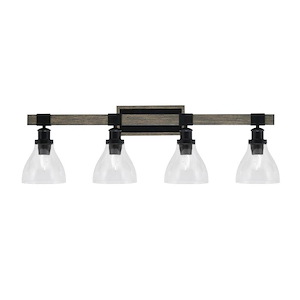 Tacoma - 4 Light Bath Bar-8 Inches Tall and 36.75 Inches Length