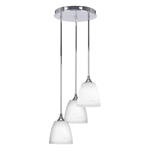 Empire - 3 Light Light Cluster Pendalier-13.5 Inches Tall and 16 Inches Wide - 1107697
