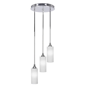Empire - 3 Light Light Cluster Pendalier-14.5 Inches Tall and 14.25 Inches Wide
