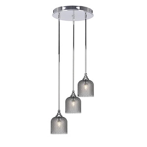 Empire - 3 Light Light Cluster Pendalier-12.5 Inches Tall and 15.75 Inches Wide
