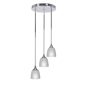 Empire - 3 Light Light Cluster Pendalier-10.25 Inches Tall and 14.5 Inches Wide - 1218503