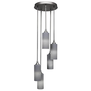 Empire - 5 Light Cluster Pendalier-14.5 Inches Tall and 14.25 Inches Wide