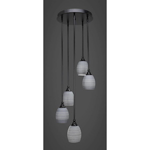 Empire - 5 Light Cluster Pendalier-11 Inches Tall and 14.5 Inches Wide - 1218821