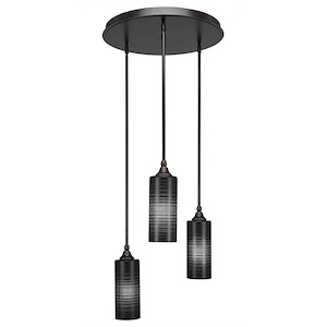 Empire - 3 Light Cluster Pendalier-14.25 Inches Tall and 18 Inches Wide