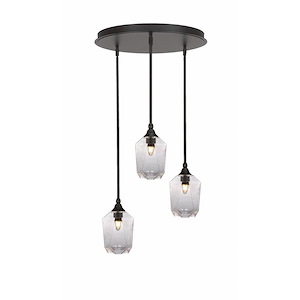Empire - 3 Light Cluster Pendalier-10 Inches Tall and 18 Inches Wide - 1218531