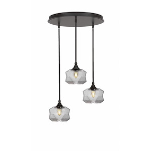Empire - 3 Light Cluster Pendalier-10 Inches Tall and 18 Inches Wide - 1218827
