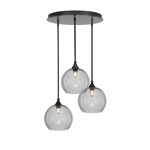 Empire - 3 Light Cluster Pendalier-10 Inches Tall and 18 Inches Wide - 1218770