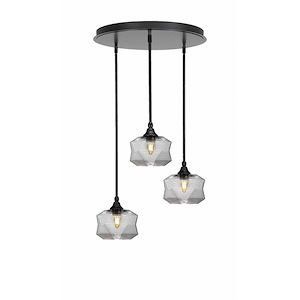 Empire - 3 Light Cluster Pendalier-10 Inches Tall and 18 Inches Wide - 1218929