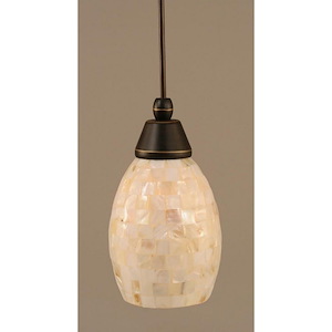 Any - 1 Light Mini Pendant-9 Inches Tall and 5 Inches Wide