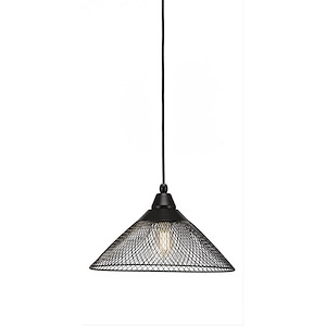 Cord - 7W 1 LED Mini Pendant-7.75 Inches Tall and 14 Inches Wide - 697427