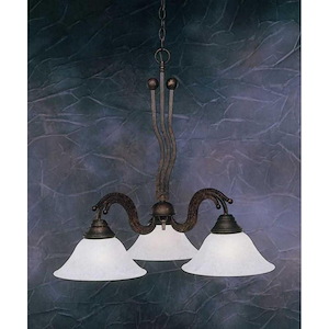 Wave-Three Light Chandelier-26 Inches Wide by 25.75 Inches High - 357810