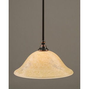 Any - 1 Light Stem Mini Pendant With Hang Straight Swivel-7.25 Inches Tall and 12 Inches Wide