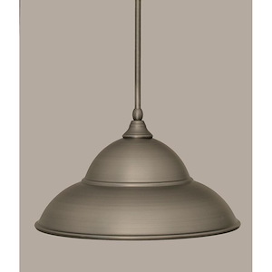 Any - 1 Light Stem Mini Pendant With Hang Straight Swivel-9.25 Inches Tall and 16 Inches Wide