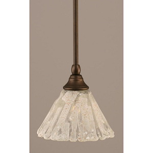 Any - 1 Light Stem Mini Pendant With Hang Straight Swivel-7 Inches Tall and 7 Inches Wide