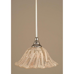 Any - 1 Light Stem Mini Pendant With Hang Straight Swivel-6.75 Inches Tall and 10 Inches Wide