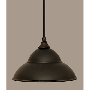 Any - 1 Light Stem Mini Pendant With Hang Straight Swivel-8.5 Inches Tall and 13 Inches Wide