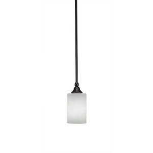 Any - 1 Light Stem Mini Pendant With Hang Straight Swivel-8 Inches Tall and 4 Inches Wide