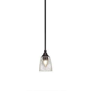 Any - 1 Light Stem Mini Pendant With Hang Straight Swivel-7.25 Inches Tall and 4.5 Inches Wide