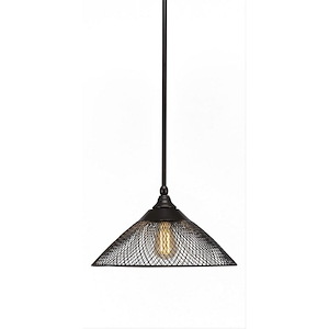 Stem - 7W 1 LED Stem Mini Pendant With Hang Straight Swivel-7.75 Inches Tall and 14 Inches Wide