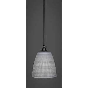 Stem - 1 Light Stem Mini Pendant With Hang Straight Swivel-10.25 Inches Tall and 8 Inches Wide