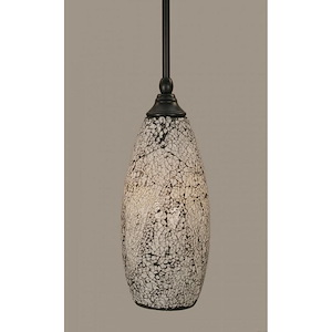 Any - 1 Light Stem Mini Pendant With Hang Straight Swivel-13.75 Inches Tall and 5.5 Inches Wide