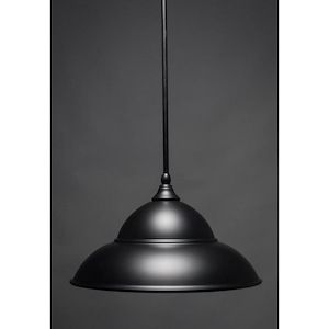 Any - 1 Light Stem Mini Pendant With Hang Straight Swivel-9.75 Inches Tall and 16 Inches Wide