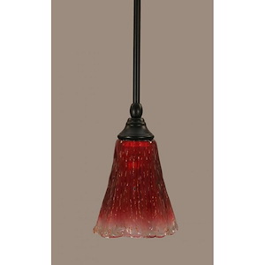 Any - 1 Light Stem Mini Pendant With Hang Straight Swivel-8.5 Inches Tall and 5.5 Inches Wide