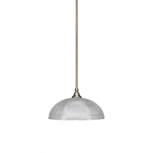 Stem - 1 Light Stem Mini Pendant With Hang Straight Swivel-7 Inches Tall and 13 Inches Wide