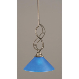 Jazz - 1 Light Stem Mini Pendant With Hang Straight Swivel-16.25 Inches Tall and 10 Inches Wide