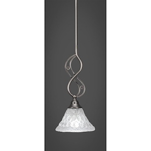 Jazz - 1 Light Stem Mini Pendant With Hang Straight Swivel-15.5 Inches Tall and 7 Inches Wide - 1218545