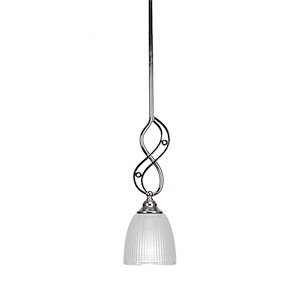 Jazz - 1 Light Mini Pendant With Hang Straight Swivel-16 Inches Tall and 5 Inches Wide - 1259242