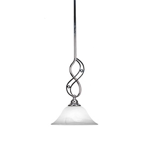 Jazz - 1 Light Mini Pendant With Hang Straight Swivel-15.75 Inches Tall and 10 Inches Wide - 1258861