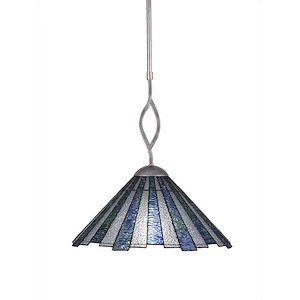 Revo - 1 Light Pendant-17 Inches Tall and 16 Inches Wide
